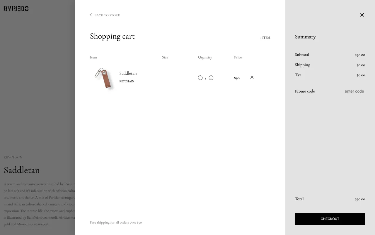 Byredo — project screenshot
