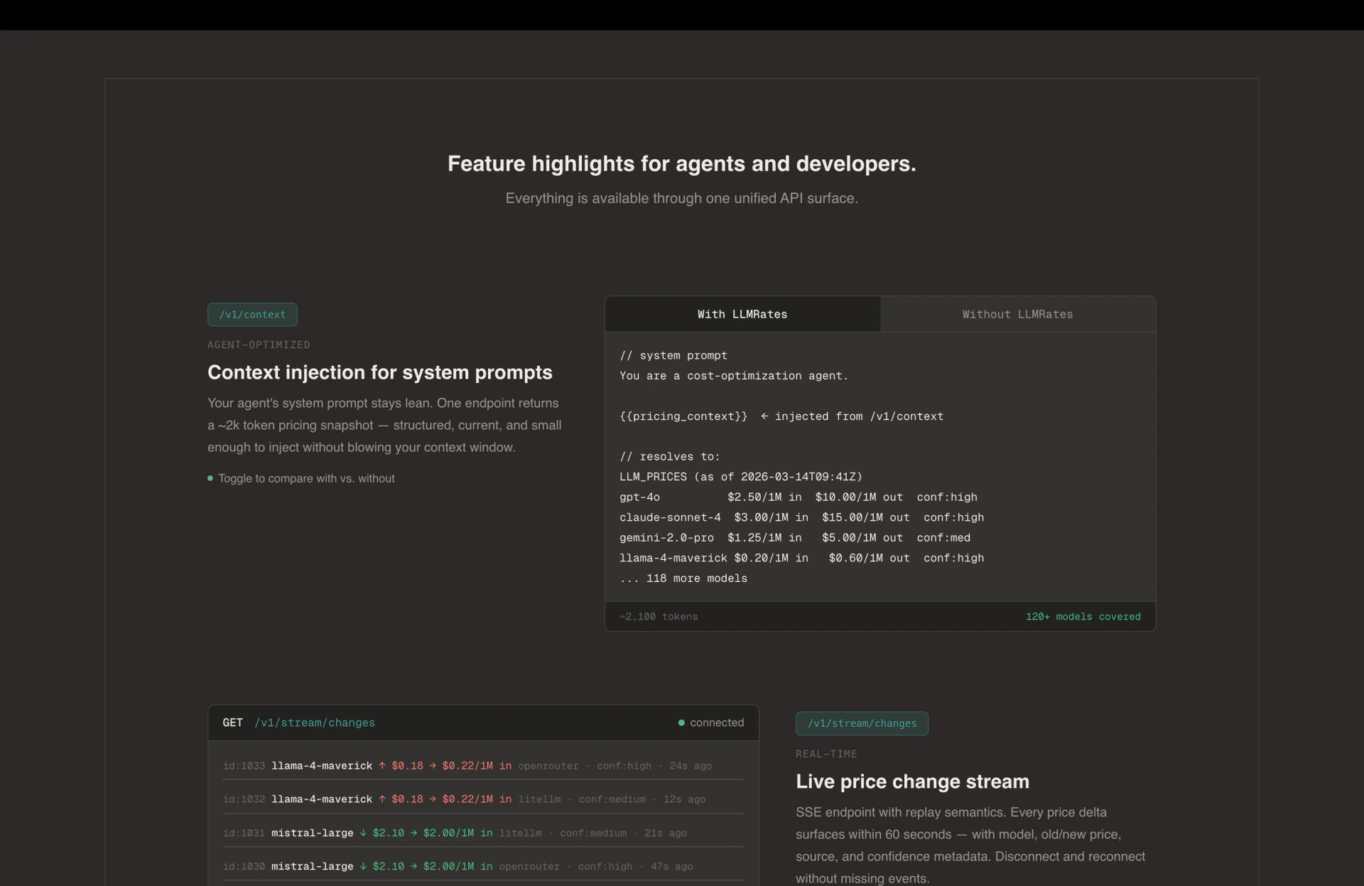 LLM Rates — project screenshot